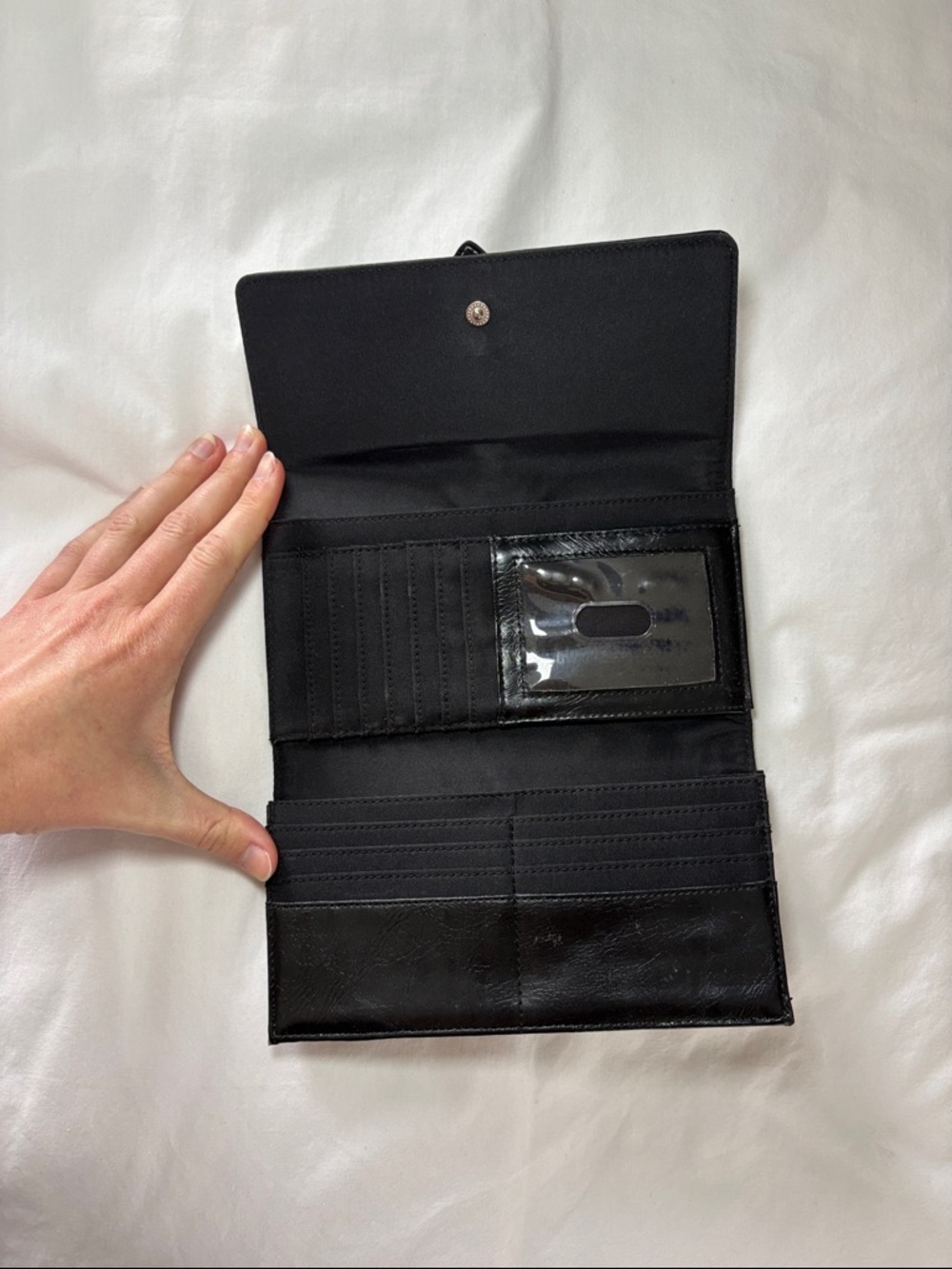 Classic Brown Patterned Women’s Wallet Tri Fold - Picture 3 of 4